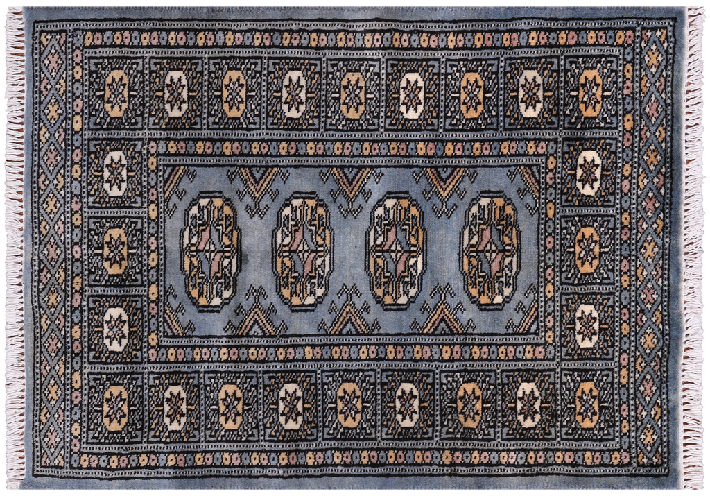 2' 0" X 2' 11" Silky Bokhara Hand-Knotted Wool Rug - Q24273
