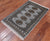 Grey 2' 0" X 3' 2" Silky Bokhara Hand Knotted Wool Rug - Q24274