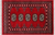 Red 2' 1" X 3' 1" Silky Bokhara Handmade Wool Rug - Q24276