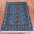 Blue 2' 0" X 3' 0" Silky Bokhara Hand Knotted Wool Rug - Q24277
