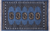 Blue 2' 0" X 3' 0" Silky Bokhara Hand Knotted Wool Rug - Q24277