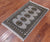 Grey 2' 0" X 3' 3" Silky Bokhara Hand Knotted Wool Rug - Q24279