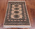 Beige 2' 0" X 3' 1" Silky Bokhara Handmade Wool Rug - Q24280