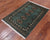 Green 2' 1" X 3' 1" Silky Bokhara Hand Knotted Wool Rug - Q24281