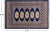Navy Blue 2' 0" X 3' 0" Silky Bokhara Hand Knotted Wool Rug - Q24283