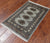 Grey 2' 0" X 3' 2" Silky Bokhara Hand-Knotted Wool Rug - Q24286
