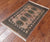 Light Brown 2' 0" X 3' 1" Silky Bokhara Hand-Knotted Wool Rug - Q24287