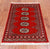 Red 2' 0" X 3' 0" Silky Bokhara Handmade Wool Rug - Q24288
