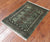 Green 2' 1" X 2' 11" Silky Bokhara Handmade Wool Rug - Q24289