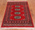 Red 2' 0" X 2' 11" Silky Bokhara Handmade Wool Rug - Q24290