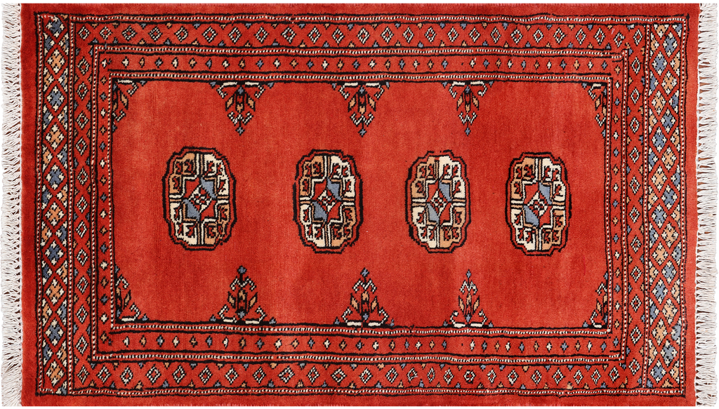 2' 0" X 3' 5" Silky Bokhara Hand-Knotted Wool Rug - Q24292