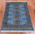 Blue 2' 0" X 3' 0" Silky Bokhara Handmade Wool Rug - Q24296