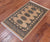 Beige 2' 0" X 3' 3" Silky Bokhara Handmade Wool Rug - Q24298