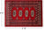 Red 2' 0" X 2' 10" Silky Bokhara Hand-Knotted Wool Rug - Q24307