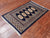 Navy Blue 2' 0" X 3' 1" Silky Bokhara Hand Knotted Wool Rug - Q24328