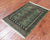 Green 2' 0" X 2' 10" Silky Bokhara Hand Knotted Wool Rug - Q24330