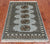 Grey 2' 0" X 3' 0" Silky Bokhara Handmade Wool Rug - Q24333