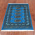 Blue 2' 1" X 3' 0" Silky Bokhara Hand-Knotted Wool Rug - Q24334