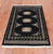 Black 2' 0" X 3' 3" Silky Bokhara Hand Knotted Wool Rug - Q24335