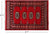 Red 2' 1" X 3' 1" Silky Bokhara Handmade Wool Rug - Q24339