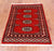 Red 2' 1" X 3' 1" Silky Bokhara Handmade Wool Rug - Q24339