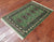 Green 2' 1" X 3' 0" Silky Bokhara Hand-Knotted Wool Rug - Q24341