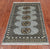 Grey 2' 0" X 3' 4" Silky Bokhara Hand Knotted Wool Rug - Q24342