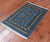 Blue 1' 11" X 2' 11" Silky Bokhara Hand-Knotted Wool Rug - Q24344