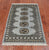 Grey 1' 11" X 3' 2" Silky Bokhara Hand Knotted Wool Rug - Q24350