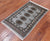 Grey 2' 0" X 3' 2" Silky Bokhara Hand-Knotted Wool Rug - Q24360