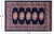 Navy Blue 2' 0" X 3' 0" Silky Bokhara Handmade Wool Rug - Q24364