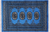 Blue 2' 0" X 3' 0" Silky Bokhara Hand Knotted Wool Rug - Q24368