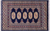 Navy Blue 2' 0" X 3' 2" Silky Bokhara Handmade Wool Rug - Q24369