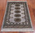 Grey 2' 0" X 3' 2" Silky Bokhara Handmade Wool Rug - Q24370