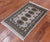 Grey 2' 0" X 3' 2" Silky Bokhara Handmade Wool Rug - Q24370