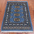 Blue 1' 11" X 3' 0" Silky Bokhara Handmade Wool Rug - Q24374