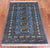 Blue 2' 0" X 3' 1" Silky Bokhara Handmade Wool Rug - Q24379