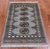 Grey 2' 0" X 3' 1" Silky Bokhara Handmade Wool Rug - Q24380