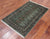 Green 2' 6" X 4' 0" Silky Bokhara Hand-Knotted Wool Rug - Q24383