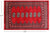 Red 2' 7" X 4' 0" Silky Bokhara Handmade Wool Rug - Q24384