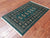 Green 2' 6" X 4' 0" Silky Bokhara Hand-Knotted Wool Rug - Q24389