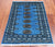 Blue 2' 7" X 3' 8" Silky Bokhara Hand-Knotted Wool Rug - Q24395