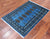 Blue 2' 7" X 3' 8" Silky Bokhara Hand-Knotted Wool Rug - Q24395