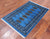 Blue 2' 6" X 3' 11" Silky Bokhara Hand-Knotted Wool Rug - Q24398