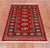 Red 2' 7" X 4' 1" Silky Bokhara Hand Knotted Wool Rug - Q24399