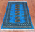Blue 2' 7" X 4' 0" Silky Bokhara Hand-Knotted Wool Rug - Q24404