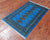 Blue 2' 7" X 4' 0" Silky Bokhara Hand-Knotted Wool Rug - Q24404