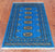 Blue 2' 6" X 4' 0" Silky Bokhara Handmade Wool Rug - Q24407