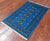 Blue 2' 6" X 4' 0" Silky Bokhara Handmade Wool Rug - Q24407