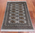 Grey 2' 7" X 4' 2" Silky Bokhara Hand Knotted Wool Rug - Q24408